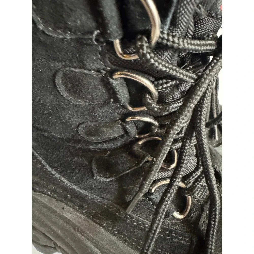 Itasca Mens Black Thinsulate Winter Snow Boots Size 9 Leather Upper 6542845
